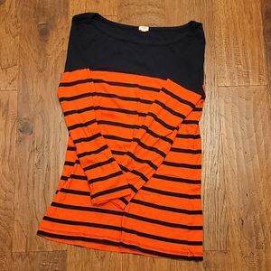 Jcrew boatneck striped top
